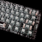 Azure Moon 2.0 Transparent PC Keycap Set – 132 Keys