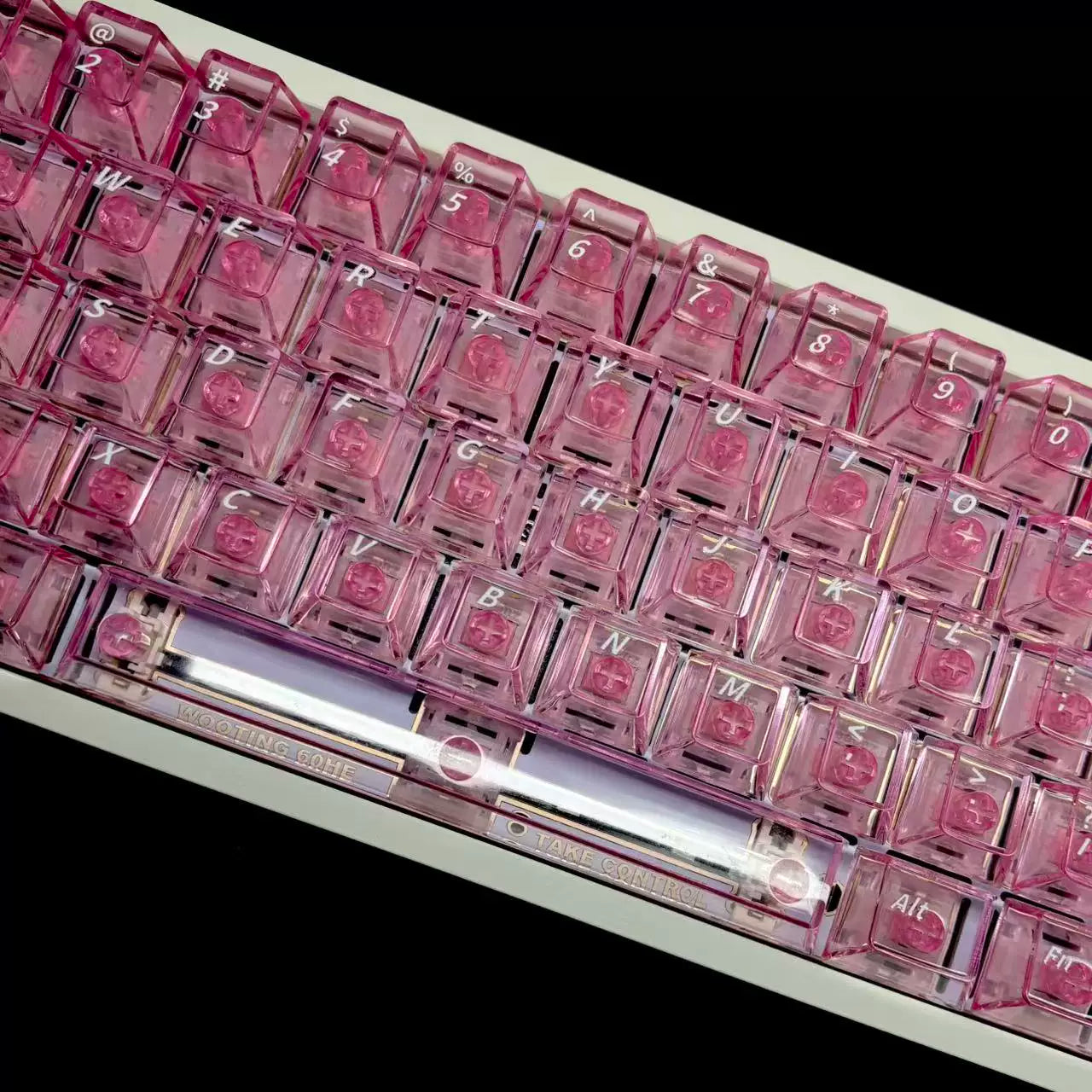 Peach Blossom Ice Crystal Translucent Keycaps (PC OEM) – 132 Keys