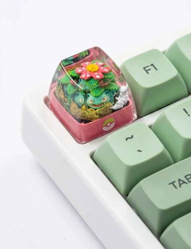 Pokémon Venusaur Crystal Resin Artisan Keycap – ESC Key