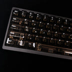 Cloud Mist Stone Transparent PC Keycap Set – 132 Keys