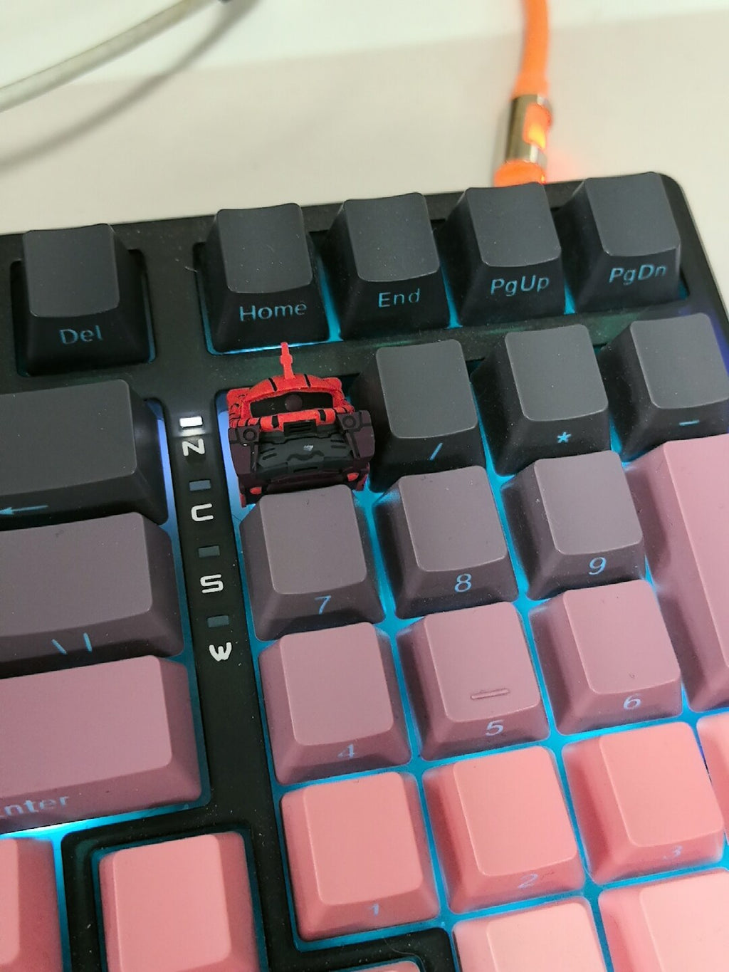 Mobile Suit Gundam Zaku II Red Translucent Resin Artisan Keycap – ESC Key