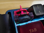 Mobile Suit Gundam Zaku II Red Translucent Resin Artisan Keycap – ESC Key