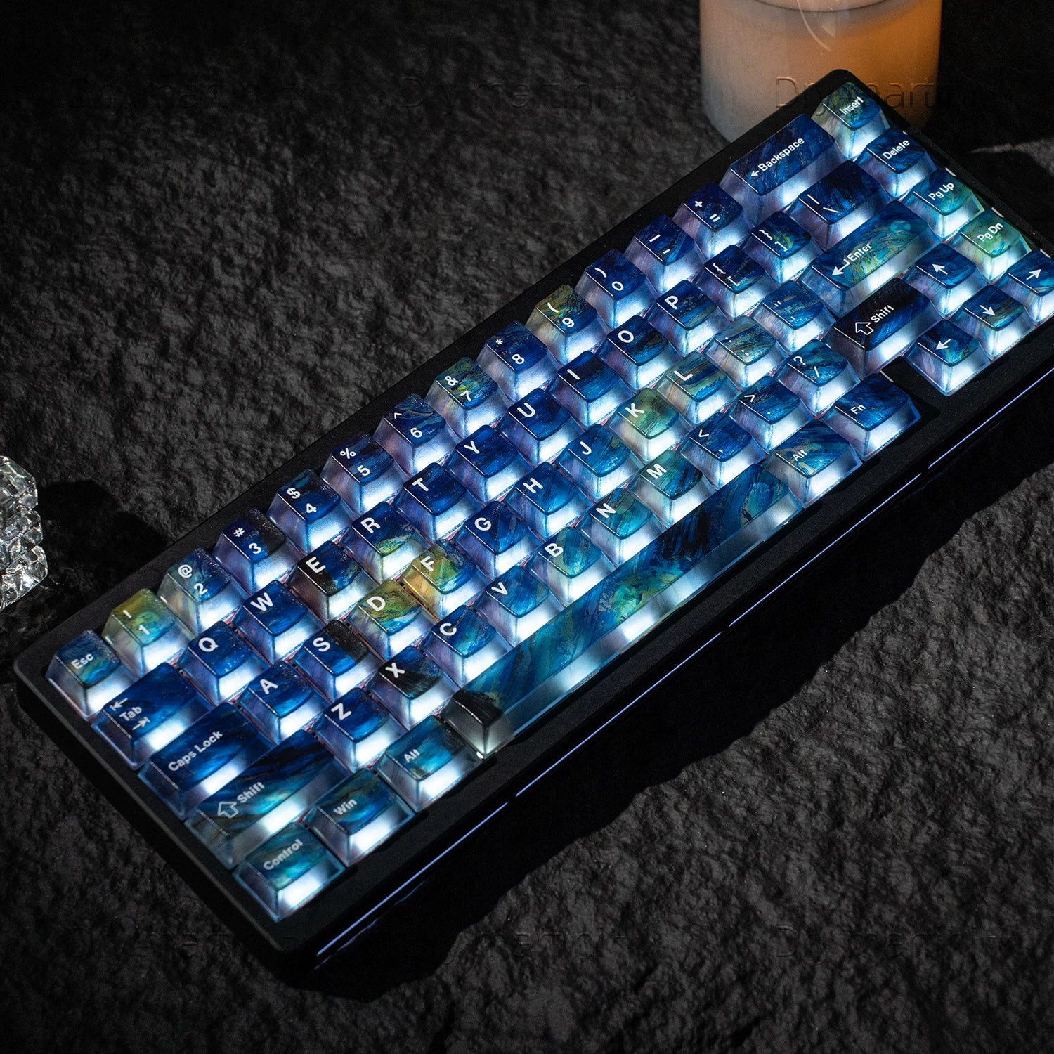 Starry Sky Transparent PC Keycap Set