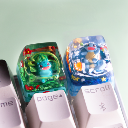Pokémon "Squirtle" Artisan Keycap - Crystal Resin Edition